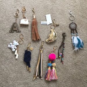 Bundle of Ten Bag Charms / Keychains